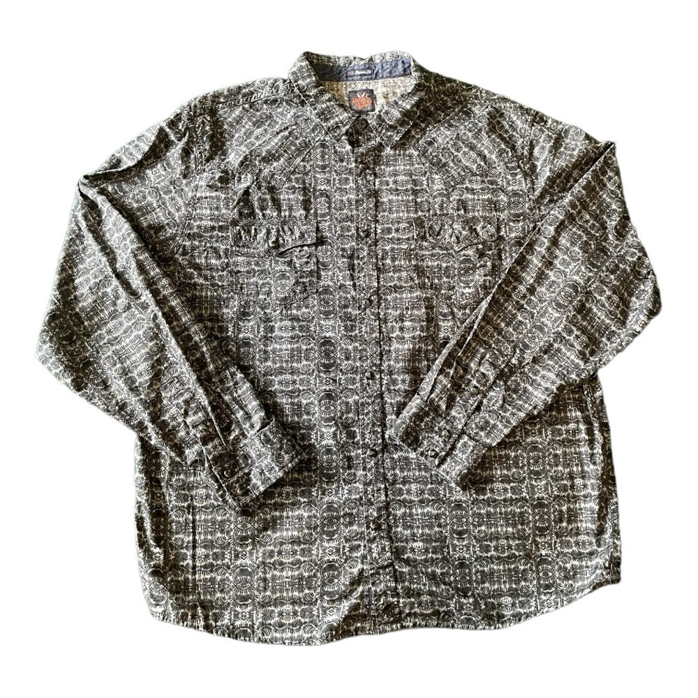 Moonshine Brad Paisley Western Pearl Snap Button Down Shirt Men's XXL